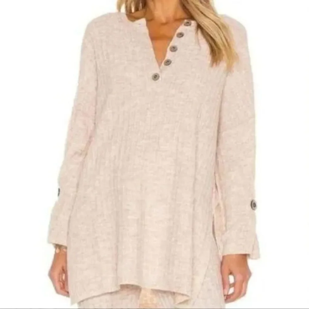 Free People Intimately Free Around The Clock Tunic Sweater size Medium boho